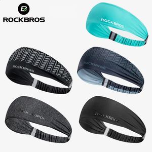 Rockbros homens mulheres bandana primavera verão ciclismo correndo sweatband fitness yoga ginásio lenço suor faixa de cabelo bandagem 240125