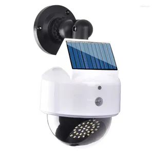 Solar Lamp Outdoor Garden Intelligent Human Body Induction Lighting Simulation Surveillance Camera Street