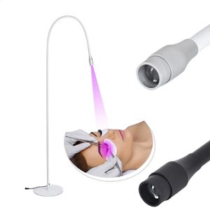 5W10W UVLED Curing Lamp With Foot Switch Adjustable Focus Floor Grafting Eyelash Glue Fast Drying Purple Light Beauty Tool 240122