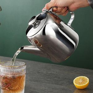 Water Bottles Stainless Steel Kettle Tea Teapot For Stovetop You Can Pour Over With Handle Vintage Modern