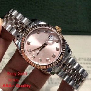 Relógios mecânicos automáticos femininos aço inoxidável completo luminoso à prova d31água 31mm relógio feminino estilo casais relógios de pulso clássicos254y