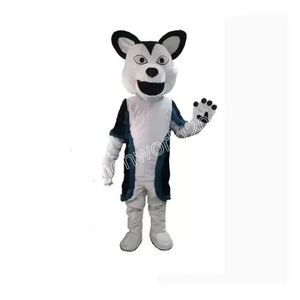 2024 Halloween Husky Dog Fox Mascot Costume Cartoon Postacie Stroje Suits Doross SUPET SUTFIT BROTDA