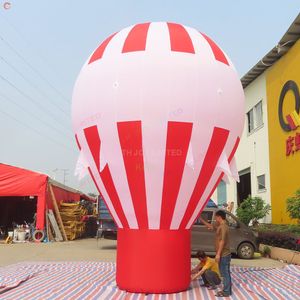 8mH (26 pés) com soprador Balão de chão inflável gigante ao ar livre personalizado para venda no telhado Balão grande de ar frio de publicidade inflável para exposição ou promoção