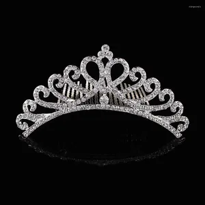 Akcesoria do włosów Bridal B lśniące ozdoby Crown Crown Headband Styl mody styliza