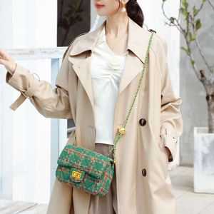 Autumn winter Fashion Texture Diamond Grid Chain Unique Soft Woolen Women s Large Capacity Shoulder Bag Diagonal Straddle 75% factory direct sales