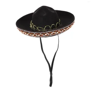 Acessórios para cães para cães para cães para cães Sombrero Sombrero Felt Acessório de festas