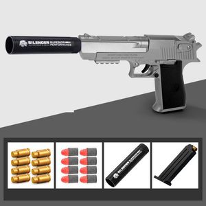 Пистолет Desert Eagle, модель пистолета, мягкая пуля, пенопластовый дротик, ручной игрушечный пистолет, бластер для стрельбы для мальчиков и взрослых, подарки на день рождения 00