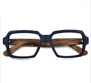 サングラスフレーム手作りの男性スクエア眼鏡フレームヴィンテージ模倣ウッドアイウェアレトロ女性アセテートメガネ視神経眼鏡