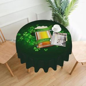 Table Cloth St Patricks Day Theme Tablecloth Bedroom Dormitory Dressing Mat Round Desk Decor