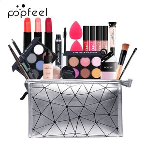 20PCS Makeup Sets ALL IN ONE Full Starter Makeup Kit Face Eyes Lips Make-up Cosmetics Gifts For Beauty Beginners TSLM1240129