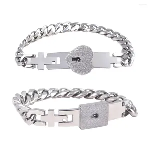 Charme pulseiras colares intertravamento pulseira concêntrica durável armlet mão ornamento chave única corda de pulso amantes