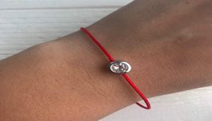 Röd strängarmband Betydelse med Zircon 925 Sterling Silver Rope Armband Lucky Red Thread Armband för kvinnor smycken5788336