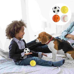 Collari per cani 12 pezzi Palla giocattolo per animali domestici Giocattoli da gioco Forniture per giochi di calcio Giocattolo Pu resistente ai morsi