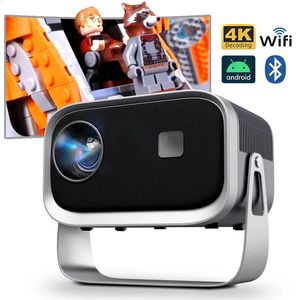 A003 Ultra Android 11 Projektör 3D Tiyatrosu Ev Sineması WiFi6 Sync IOS Akıllı Telefon 1080P 4K Film LED Taşınabilir Mini Videoprojektör 240125