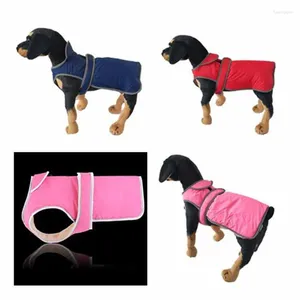 Hundkläder utomhusjacka vattentät reflekterande husdjurrock väst vinter varma bomullshundkläder för stora mellersta labrador mascotas