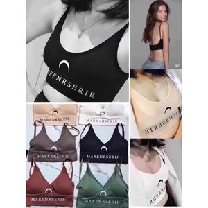 Designer Womens Clothes Summer New Moon Deep Tops Vest Wrapped Chest Girl Sports Marine Serre Sexig rem underkläder V-Neck Bra Beauty Back Camisole Topst7kk X1oc