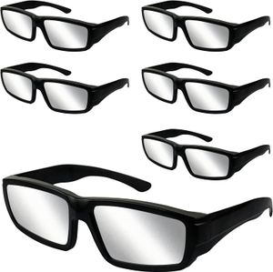 6 Pack Solar Eclipse Glasses - ISO 12312-2: 2015 (E) CE -certifierade, hållbara plastförmörkningsglas för direkt solvisning