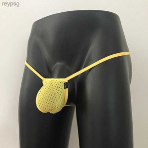 Majtki majtki męskie torebka bielizna elastyczna thong Tong String Micomini bielizny gejowskie temptatio bikini majy yq240215