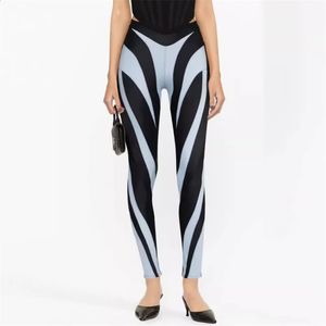 Letni Elastyczne Siatkę Kobiet Letnie Elastyczne Patchwork Patchwork Wymagania damskie ciasne spodnie Koreańska moda Y2K Sports Yoga Pants Traf 240124