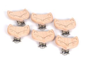 KWD 10PCS Pacifier Clip Making Wooden SoOther Clip Nursing AccessoriesシリコンDIYダミーチェーン木製の赤ちゃんTeether5396623