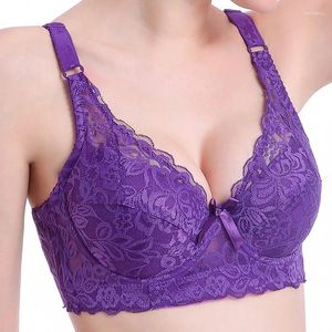 BHs Plus Size Außenhandel Ultradünne Spitze Sexy dünne Baumwollschale Plump Big Push Up BH Bralette Encaje Modis Dessous 105D #