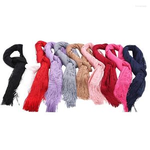 Scarves Women Hollowed Out Scarf Thin Gauze Evening Dress Shawl Accessory Summer High Quality Exquisite Long With Tassels
