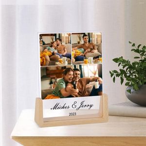 Quadros personalizados po colagem presente personalizado casais moldura de imagem casa decoração do quarto dia dos namorados presentes de noivado para mulheres homens