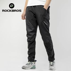 ROCKBROS Cycling Mens Pants Ciclismo Windproof Breathable Warmer Long Sports Bike Trousers Reflective Bicycle Riding Pants 240202