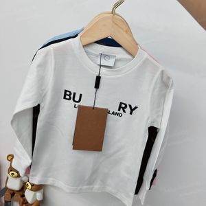 Kids Sweatshirts 2024 New Three-dimensional Letter 100% Cotton Baby Boys Girls O Neck Long Sleeve T Shirts Clothes Spring Autumn Children's Clothing