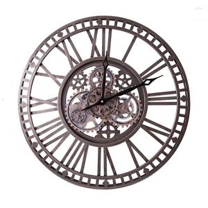 Wall Clocks Luxury Gear Large Clock Modern Design 3d Metal Silent Home Decor Living Room Vintage Watches Decoration