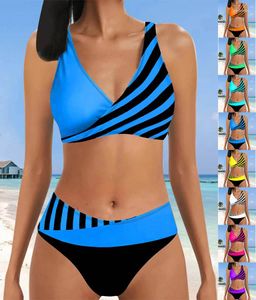 Kvinnors badkläder Summer Design High Elastic Bikini Set Solid Color Two Piece With Straps Sexy Beach Swimsuit S-5XL