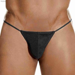 Briefs Panties Sexy MenS Underwear Sissy Low Waist Backless Thong Thin Strap Gays G String Pouch Underpant Enhanced Bikini Slips Homme YQ240215
