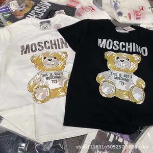 Desginer Moschino T Shirt fashion brand spring and summer new round neck Pullover parent-child bear T-shirt short sleeve lovers 2024