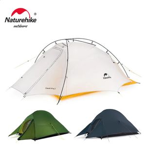 アップグレードクラウドアップ2 Ultralight Tent Free Standing20Dファブリックキャンプテント無料マットNH17T001-T240129の2人用