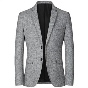Весенняя мужская куртка-пиджак, мужская модная повседневная тонкая куртка, красивый мужской деловой пиджак, пиджаки, топы, размер 4XL 240124