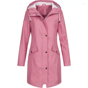 Hunting Jackets Ladies Hiking Long Jacket Outdoor Spring Autumn Coat Windproof Camping Traveling Windbreaker Plus Size5XL