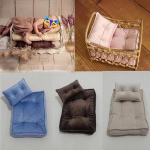 Born Baby Pography Puntelli Mini materasso Posing Pillow Biancheria da letto Fotografia Accessori Studio Shoots Po Cuscino Mat y240125