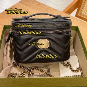 Shoulder Bags Famous Mini Shoulder Bags Cosmetic Toiletry Travel Handbag Womens Mens Marmont Crossbody Make Strap 2024 Luxury Purses Clutch Designer Bag Gift