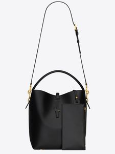 Hinkväska armhålväska hobo shoppingväska satchel tote vertikal designer väska hög kvalitet läder material le 37 glansig läder handväska