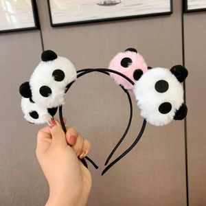 Hair Accessories Chinese Cute Plush Panda Headband Hairpin Women Kids Animal Doll Hairband Cartoon Tourist Souvenirs