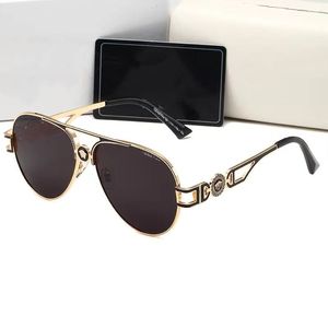 Luxus-Sonnenbrille für Mann und Frau, Unisex, Designer-Brille, Strand-Sonnenbrille, Retro, kleiner Rahmen, Luxus-Design, UV400, Top-Qualität mit Box1