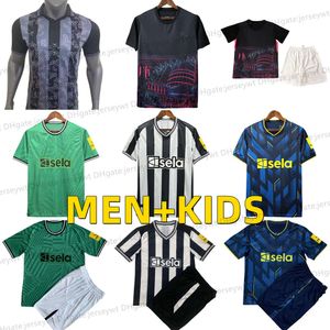 Bruno G. Soccer Jersey 23 24 Wilson Saint Newcast Maximin Isak Football Shirt Nowa dom na wyjazd trzeci set Fan Men Kit Maillot de Foot Take Camiseta