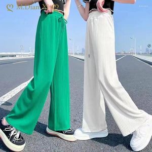 Trousers Girls Summer Wide-leg Pants Children Casual Kids Loose High Waist Teenage Clothing