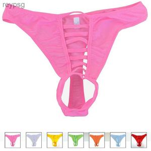 Briefs Panties Sıcak yeni G String Erkekler Seksi iç çamaşırı erotik sporcu kayışları penis torbası tanga eşcinsel giymek eşcinsel iç çamaşırı jockstrap yq240215