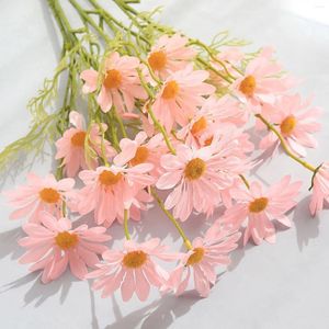 Decorative Flowers 5PC Artificial Flower Baskets Props 5 Small Simulation Decoration Branch Daisy Large Silk Floral Arrangements