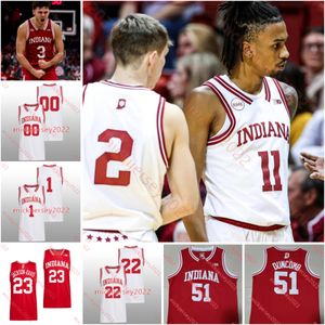 Maglia da basket Indiana Hoosiers James Goodis Mackenzie Mgbako Jackson Creel Payton Sparks Ian Stephens Maglie personalizzate personalizzate cucite da uomo dell'Indiana