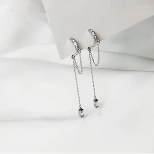 Dangle Earrings Wholesale Box Chain Tassel Drop For Women Long Earring Piercing Line Accessories Thin Mini Trendy Ear Jewelry