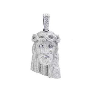 De Customized Iced Out Moissanite Diamonds Hip Hop Jesus Pendant Necklace For Men Jewelry