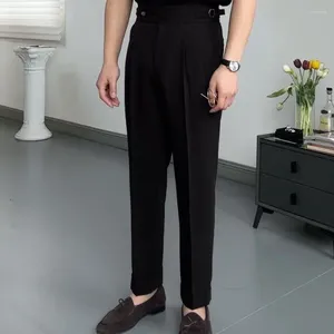 Männer Anzüge Männer Casual Hosen Slim Fit Stretch Frühling Und Herbst Eingetroffen Mode Taste Desinger Streetwear Männliche Hosen C65