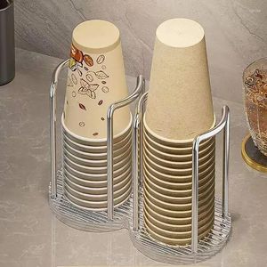 Storage Kitchen Light Luksusowy papierowy kubek Uchwyt jednorazowy wyciąg do wyciągu akrylowego i stojaka na herbatę do kawy domowej